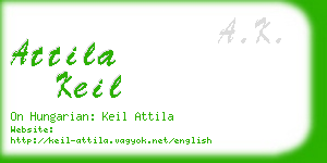 attila keil business card